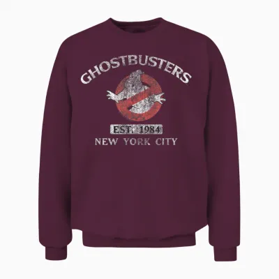 Ghostbusters Est. 1984 New York City Retro Movie Unisex Sweatshirt - Maroon