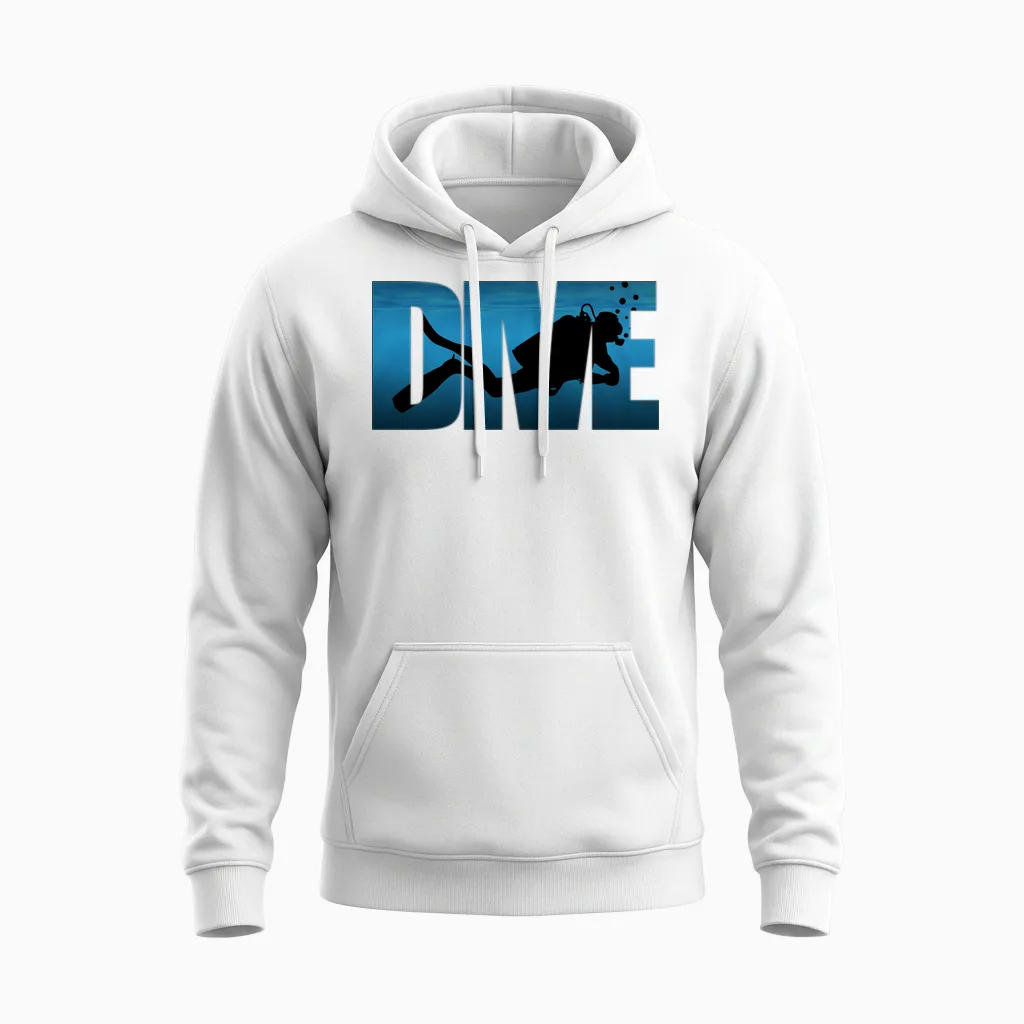 Scuba Diving Dive Dive Apnea Man Woman Unisex Hoodie in White