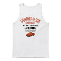 Sanford & Son Classic Tv Salvage Unisex Tank Top - White – 1