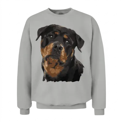 Rottweiler Dog Unisex Sweatshirt - Ash