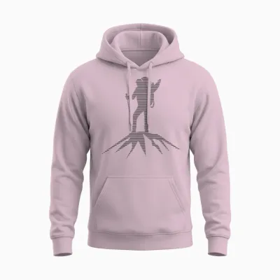 Hiking Unisex Hoodie - Light Pink
