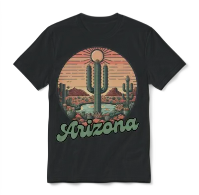 Arizona Unisex T-Shirt - Black