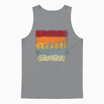 Chess Retro Unisex Tank Top - Sport Grey