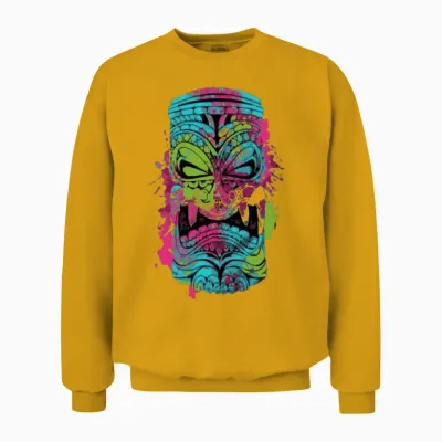 The Mask Color Funny Unisex Sweatshirt - Gold