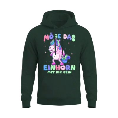 Funny Mythical Creatures, Dinosaurs, Funny Unicorn Unisex Hoodie - Forest