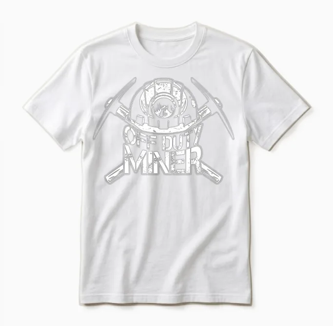Gold Mining Unisex T-Shirt in White