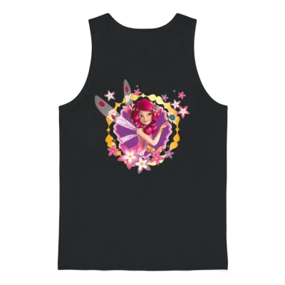 Mia & Me Flowers and Mia the Elf Unisex Tank Top - Black