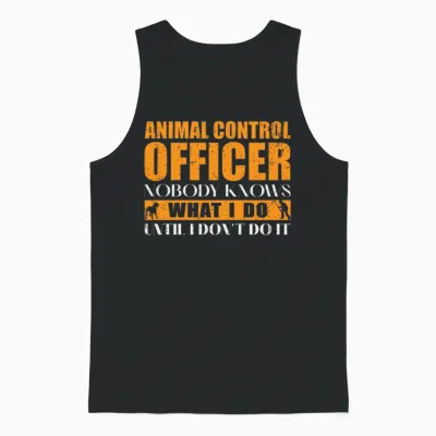 Animal Control Officer Unisex Tank Top - Black