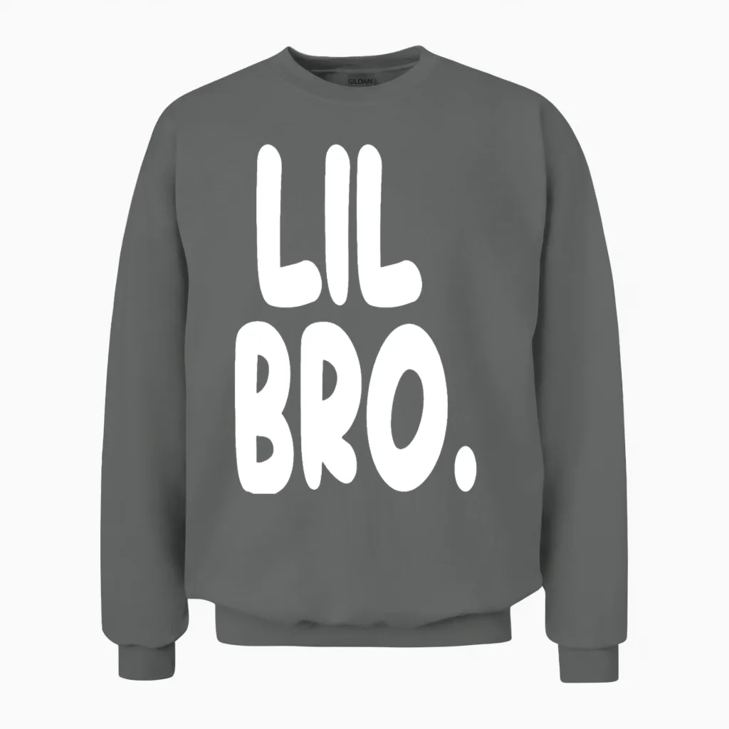 Lil Bro, Little Brother Unisex Sweatshirt in Graphite Heather