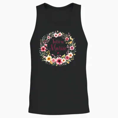 Evjf Future Bride Crown Evjf Terracotta Bride Future T-Shirt, White Unisex Tank Top - Black
