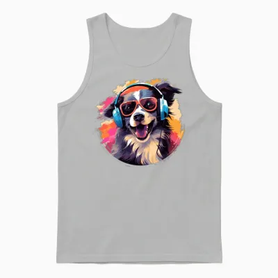 Cool Dog Unisex Tank Top - Ash