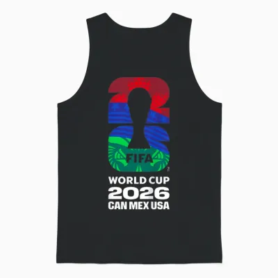 Kids Fifa World Cup26 Fifa Host Country Logo Flags Unisex Tank Top - Black