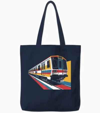 Trains Métropolitains Conducteurs De Train Conducteur De Train Tote Bags - Navy