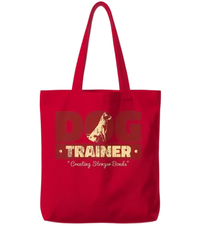 Dog Trainer Tote Bags - Red