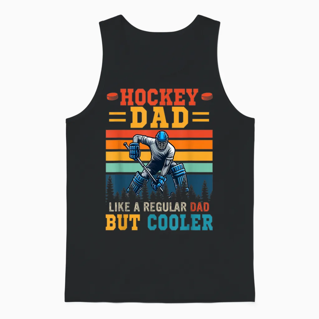 Hockey Dad Definition Cooler Vatertag Spieler Liebhaber Unisex Tank Top in Black