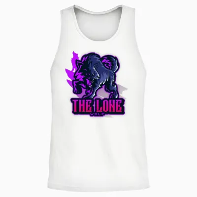 The Lone Wolf Unisex Tank Top - White