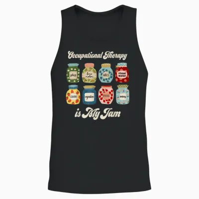 Occupational Therapy Is My Funny Jam Ot Therapist Women Men Unisex Tank Top - Black
