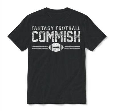 Fantasy Football Commish Unisex T-Shirt - Black