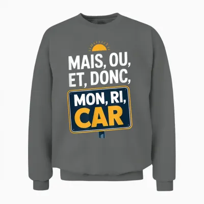 Funny Ricard Mon Ri Car Aperitif Unisex Sweatshirt - Graphite Heather