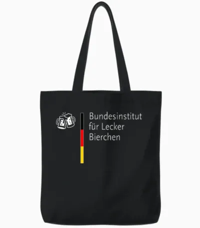 Bundesinstitut Für Leckerbierchen Beer Bier (parodie) Tote Bags - Black