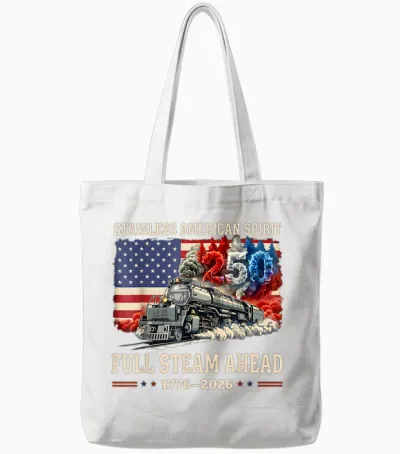 Big Boy 4014 Vintage 250 Steam Locomotive Railroad Train Tote Bags - White