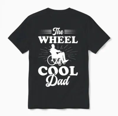 Funny Paraplegic Handicap Wheelchair Paraplegia Unisex T-Shirt - Black