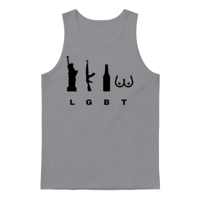The True Meaning of the Word Lgbt Unisex Tank Top - Sport Grey