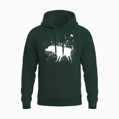 Banksy Splash Dog Unisex Hoodie - Forest