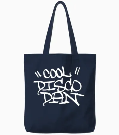 Cool Disco Dan Tote Bags - Navy