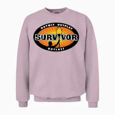 Survivor Gold Burst Unisex Sweatshirt - Light Pink