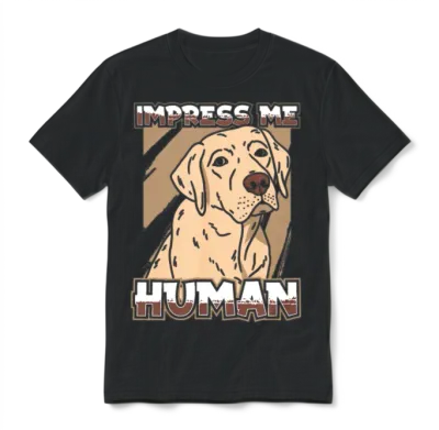 Labrador Dog Unisex T-Shirt - Black