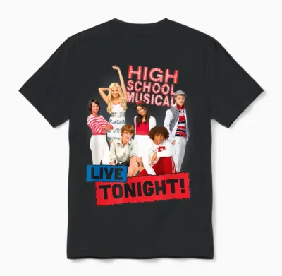 High School Musical Live Tonight Unisex T-Shirt - Black