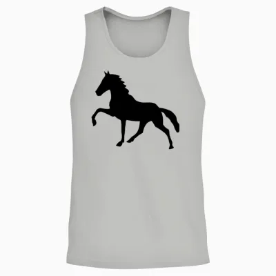 High Stepping Horse Unisex Tank Top - Ash