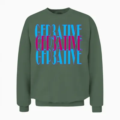 Retro Unisex Sweatshirt - Military Green