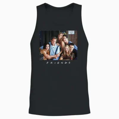 Friends Photo Logo Unisex Tank Top - Black