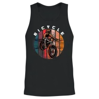 Retro Style Unisex Tank Top - Black – 2