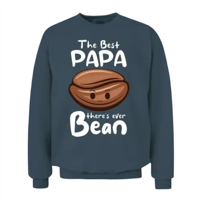 The Best Papa There's Ever Bean Unisex Sweatshirt - Dark Heather