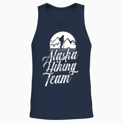Alaska Hiking Team Hiker Nature Hike Unisex Tank Top - Navy