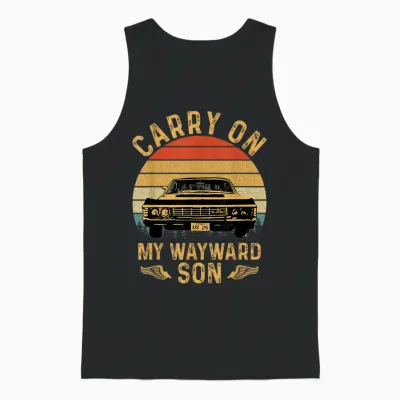 Carry on Classic Art My Wayward Funny Movie Graphic Son Unisex Tank Top - Black