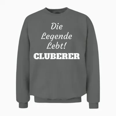 Football T-Shirt Nuremberg the Legend Lives Cluberer Fans Unisex Sweatshirt - Graphite Heather