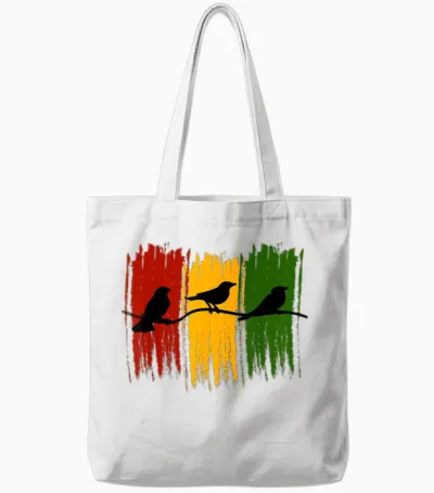 Good Rastafari Vibes Only Rasta Jamaica Reggae Tote Bags - White