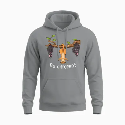 Be Different Erdmännchen Unisex Hoodie - Sport Grey