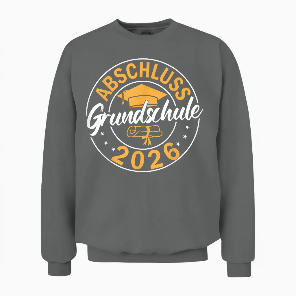 Abschluss Grundschule 2026 - Grundschule Abschied 2026 Unisex Sweatshirt in Graphite Heather