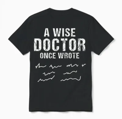 A Wise Doctor Once Wrote Unisex T-Shirt - Black