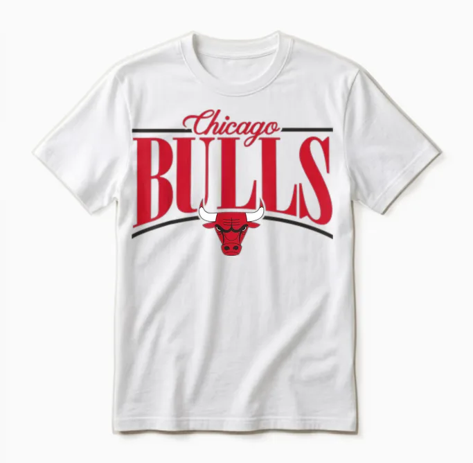 Nba - Logobogen Der Chicago Bulls Unisex T-Shirt in White