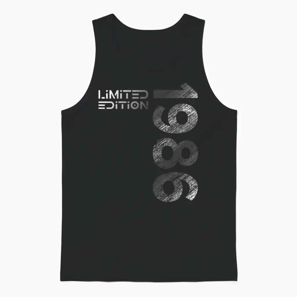 40. Geburtstag Limited Edition Jahrgang 1986 Mann Frau Unisex Tank Top in Black