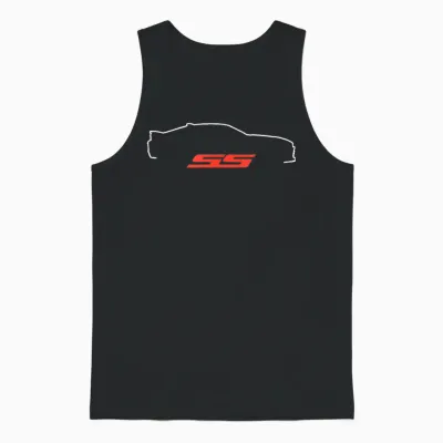 6th Gen Ss Outline Unisex Tank Top - Black