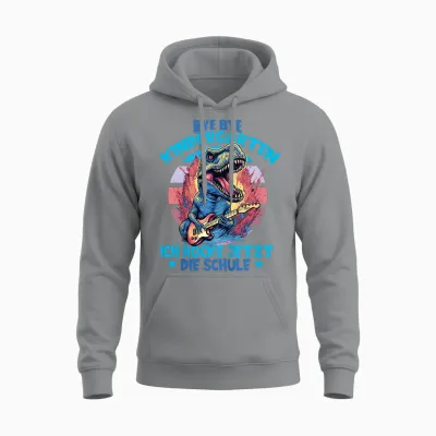 Bye Bye Kindergarten Mit Dino Für Schulkind Zum Schulanfang Unisex Hoodie - Sport Grey