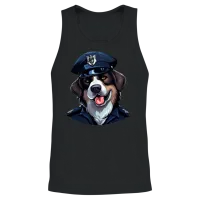 Dogs Police — Dog Lovers Gift Unisex Tank Top - Black – 2