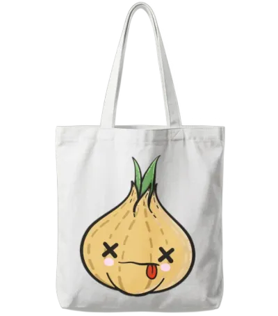 Funny Dead Onion Tote Bags - White